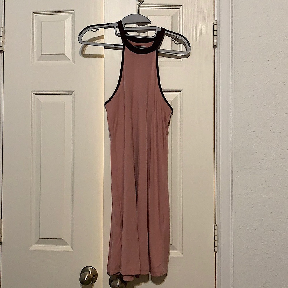 light pink simple dress